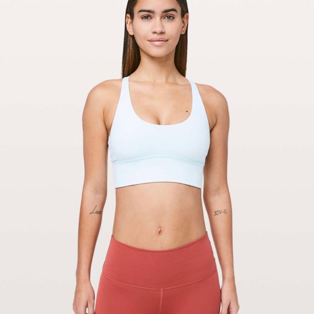 Lululemon Free to Be Moved Blue Criss Cross Bra - Picture 2 of 8